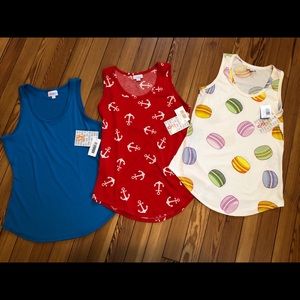 NWT LuLaRoe Tank Top Bundle X-Small and Small